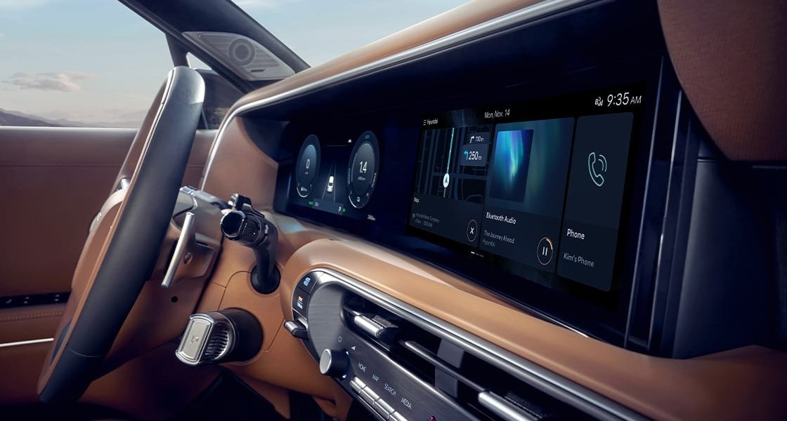 Панорамалық қиғаш дисплей (12.3 дюймдік аспаптар тақтасы)